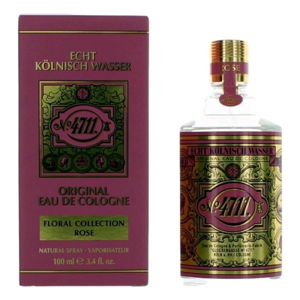 4711 Floral Collection Rose By 4711, 3.4 Oz Eau De Cologne Spray For Unisex Online Sale