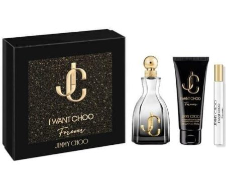 Jimmy Choo I Want Choo Forever 3 Pcs Set For Women: 3.3 Edp Sp + 0.25 Edp Sp + 3.3 B L Hot on Sale