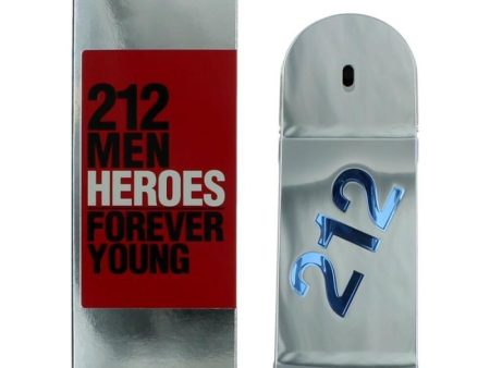 212 Heroes Forever Young By Carolina Herrera, 3 Oz Eau De Toilette Spray For Men Hot on Sale