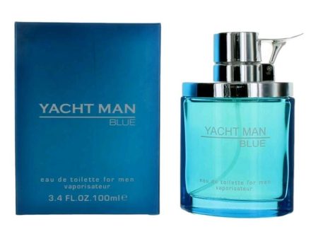 Yacht Man Blue By Myrurgia, 3.4 Oz Eau De Toilette Spray For Men on Sale