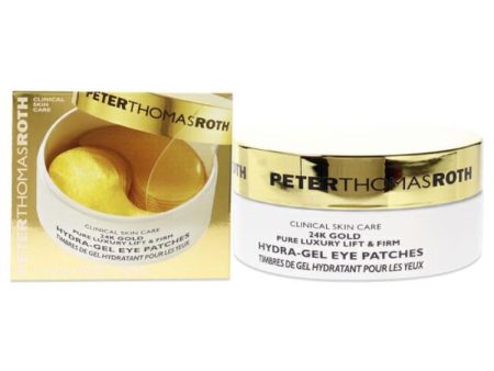 24K Gold Pure Luxury Lift and Firm Hydra-Gel Eye Patches by Peter Thomas Roth for Women - 60 Pc Patches For Discount