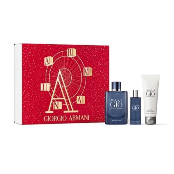 ACQUA DI GIO PROFONDO 3 PCS SET: 4.2 EDP SP on Sale