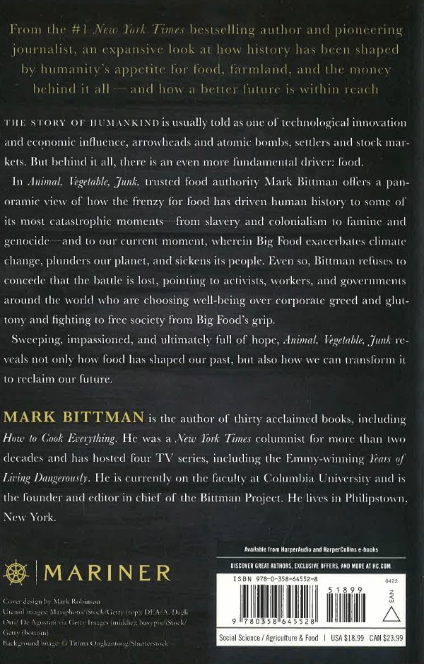 Animal, Vegetable, Junk: A History Of Food, From Sustainable To Suicidal Cheap