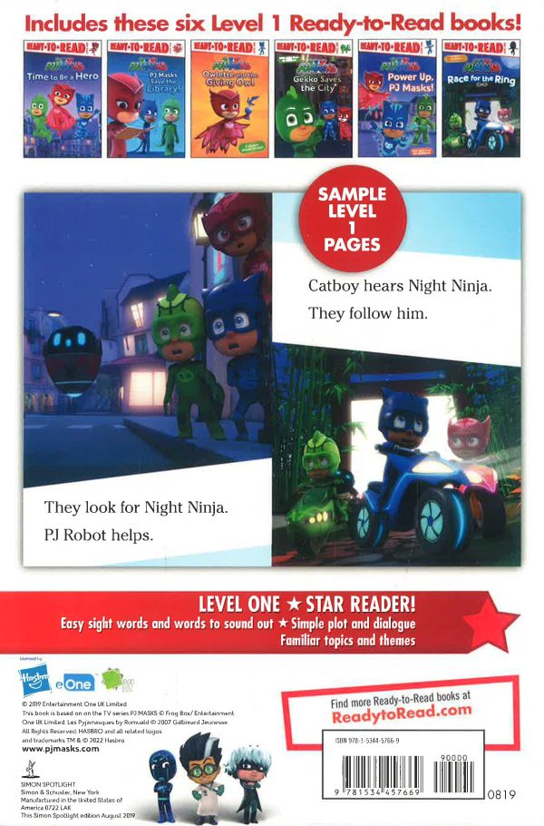 Ready-To-Read Level 1 PJ Masks 6 Book Set Supply