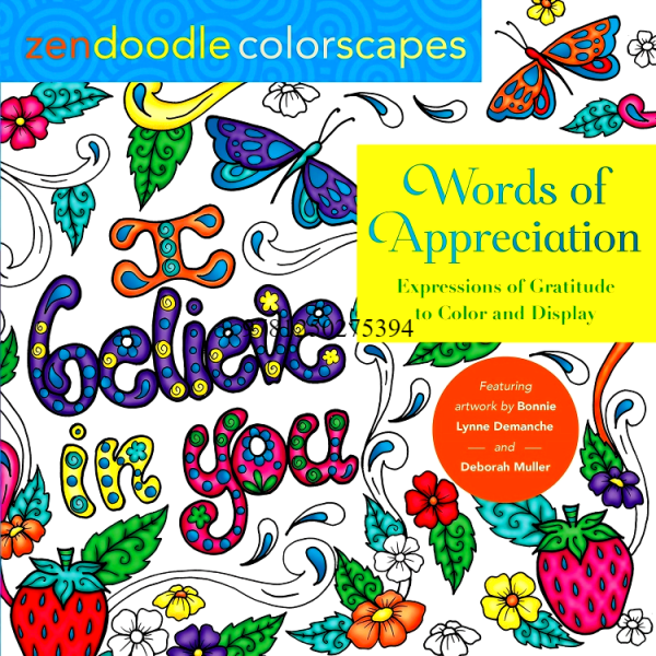 Zendoodle Colorscapes: Words Of Appreciation Cheap