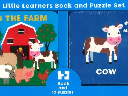 Little Learners Book & Puzzles On The Farm Online now